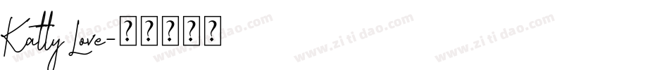 Katty Love字体转换